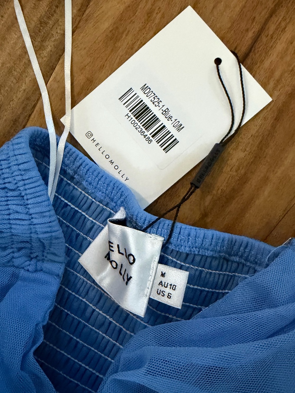 Hello Molly Lovers in Paris Strapless Tulle Maxi Dress Blue - Picture 5 of 5